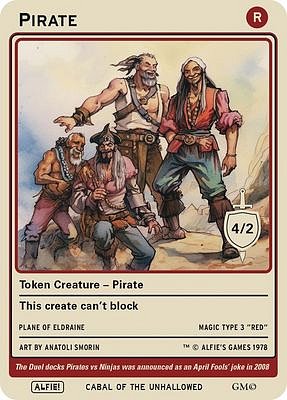Pirate MTG token 4/2