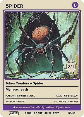 Spider MTG token 2/1 (v.2)