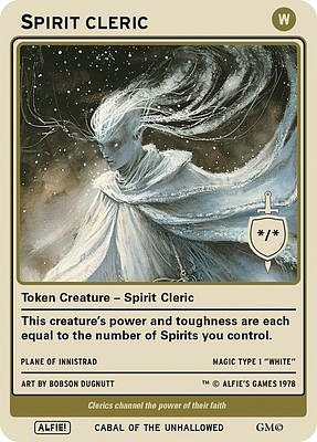 Spirit Cleric MTG token */*