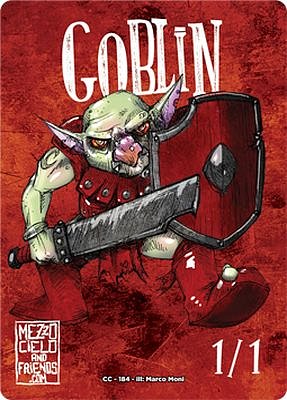 Goblin MTG token 1/1 (v.3)