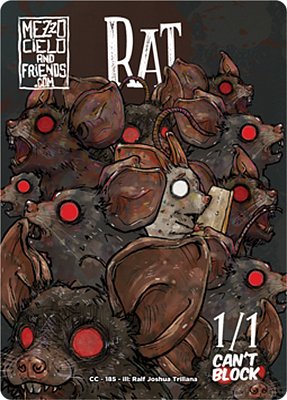 Rat MTG token 1/1 (v.3)