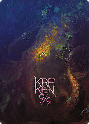 Kraken MTG token 9/9