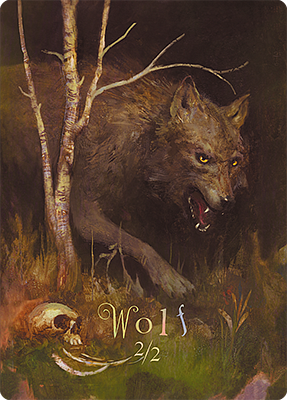 Wolf MTG token 2/2