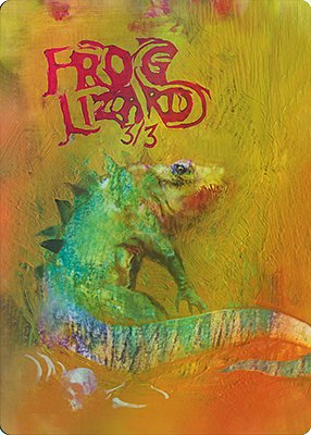 Frog Lizard MTG token 3/3