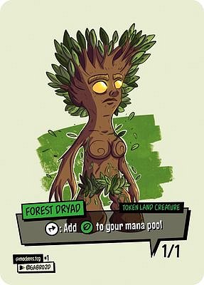 Forest Dryad MTG token 1/1