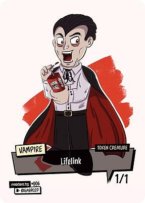 Vampire MTG token 1/1