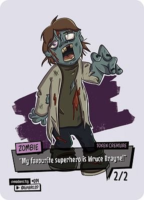 Zombie MTG token 2/2