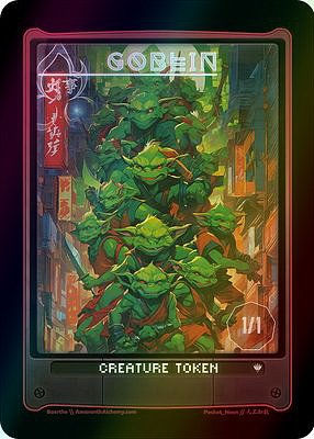 Goblin MTG token 1/1 (v.8)