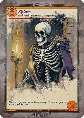 Skeleton MTG token 1/1 (v.2)