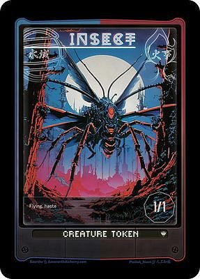 Insect MTG token 1/1 (v.6)
