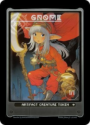 Gnome MTG token 1/1 (v.2)