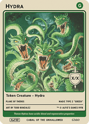 Hydra MTG token X/X