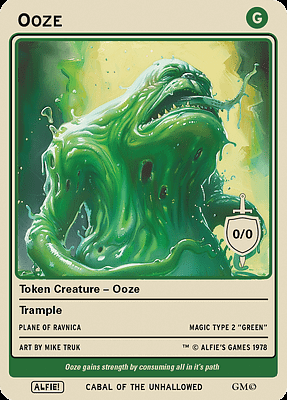 Ooze MTG token 0/0