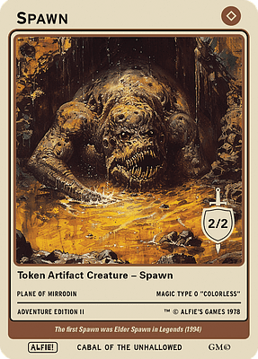 Spawn MTG token 2/2
