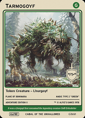 Tarmogoyf MTG token */1+*