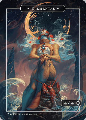 Elemental MTG token 4/4
