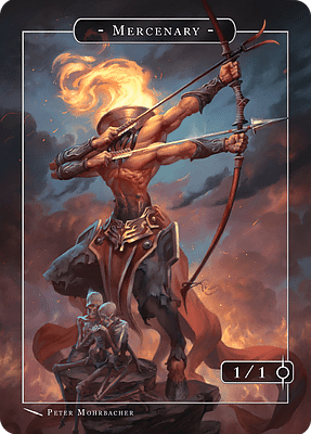 Mercenary MTG token 1/1
