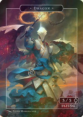 Dragon MTG token 5/5