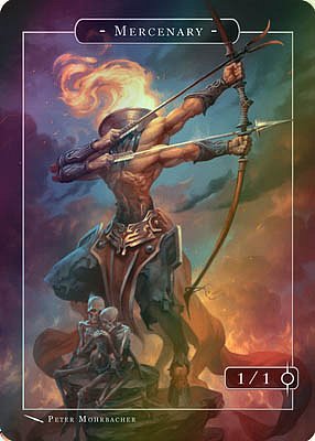 Mercenary MTG token 1/1