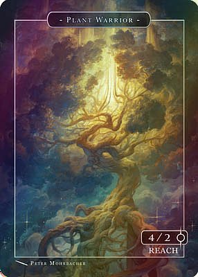 Plant Warrior MTG token 4/2