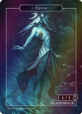 Squid MTG token 1/1