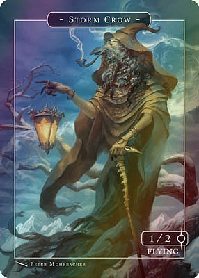 Storm Crow MTG token 1/2