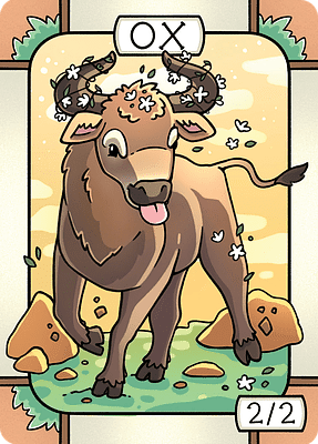 Ox MTG token 2/2
