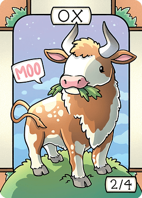 Ox MTG token 2/4
