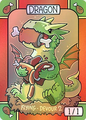 Dragon MTG token 1/1