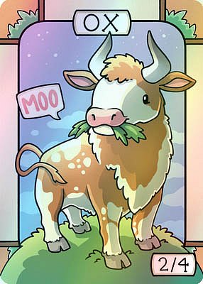 Ox MTG token 2/4