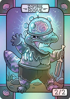 Zombie Rogue MTG token 2/2