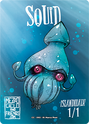Squid MTG token 1/1 (v.2)
