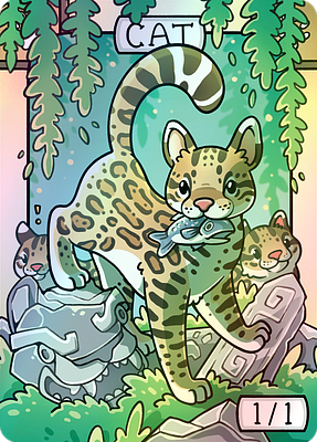 Cat MTG token 1/1 (v.5)