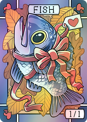 Fish MTG token 1/1