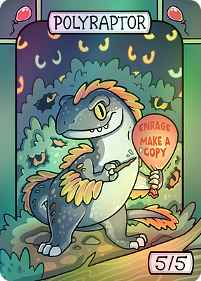 Polyraptor MTG token 5/5