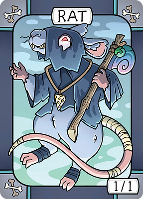 Rat MTG token 1/1 (v.3)