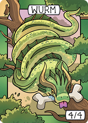 Wurm MTG token 4/4