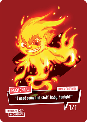 Elemental MTG token 1/1