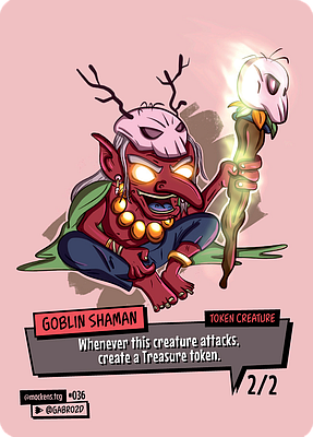 Goblin Shaman MTG token 2/2