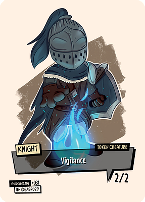 Knight MTG token 2/2