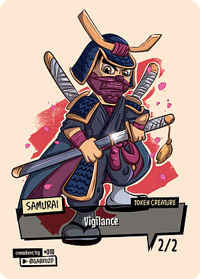 Samurai MTG token 2/2