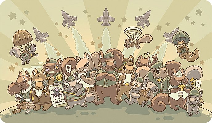 MTG playmat 15 Squirrels