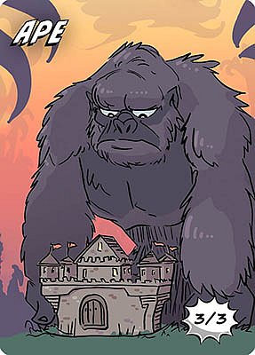 Ape MTG token 3/3