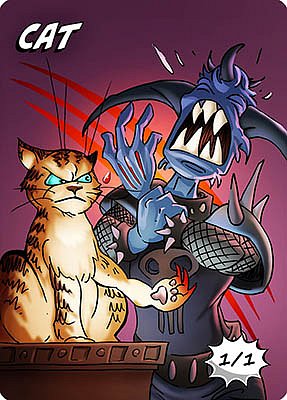 Cat MTG token 1/1