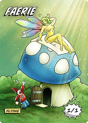 Faerie MTG token 1/1