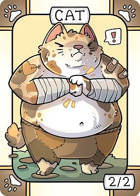 Cat MTG token 2/2 (v.5)