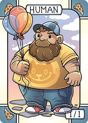 Human MTG token 1/1 (v.2)