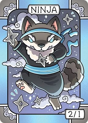 Ninja MTG token 2/1