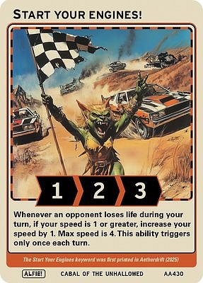 Start your engines! MTG token