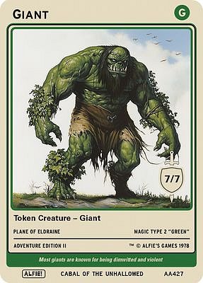 Giant MTG token 7/7